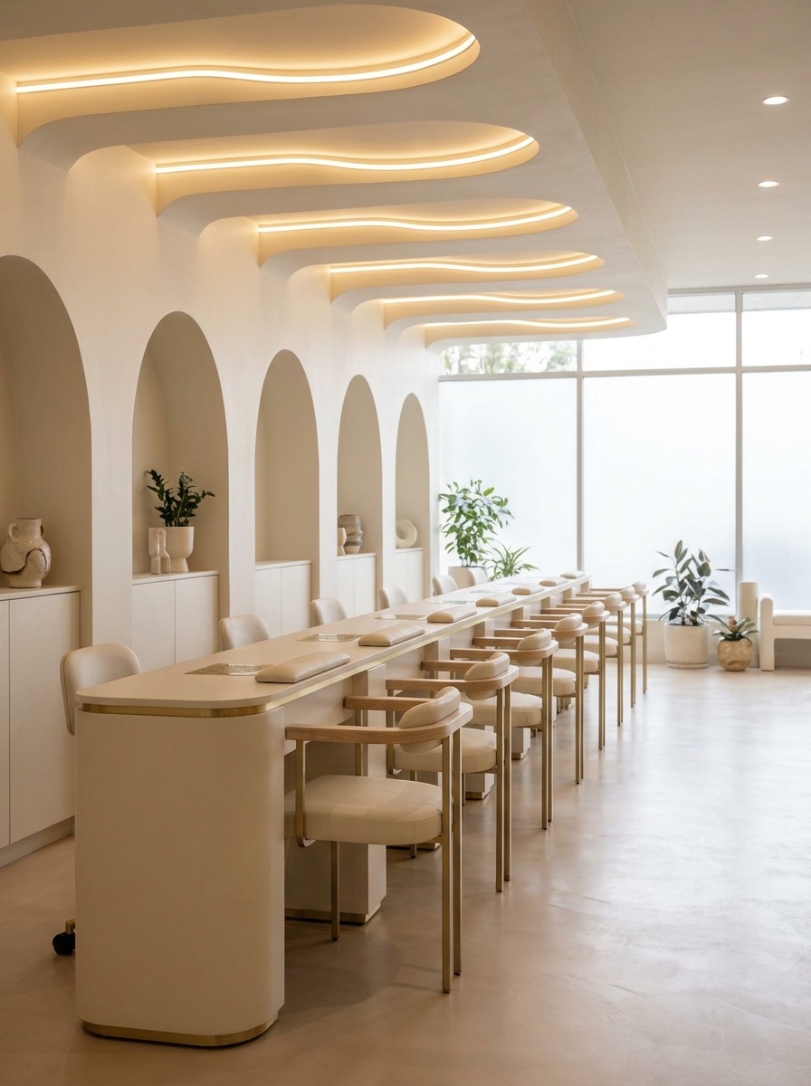 The refurbished manicure stations